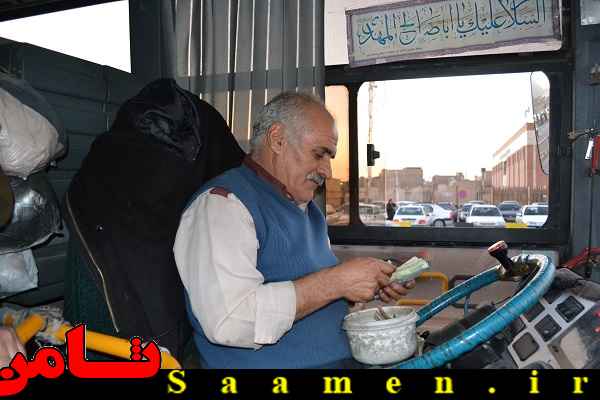 ابتکار راننده اتوبوس در امربه معروف